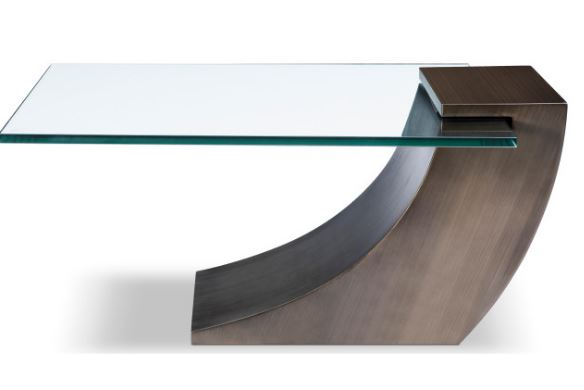 SHERES "Clasp" Cocktail Table, Antique Brushed Bronze