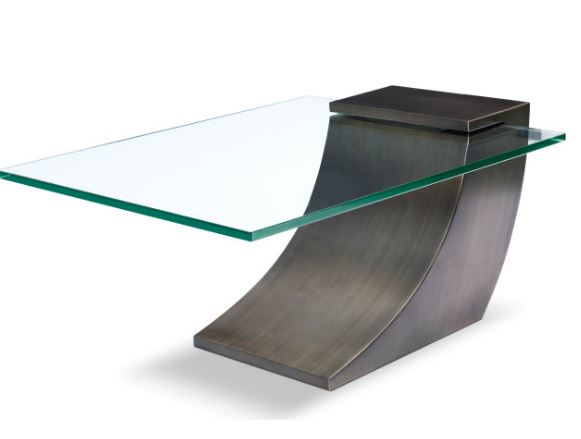 SHERES "Clasp" Cocktail Table, Antique Brushed Bronze