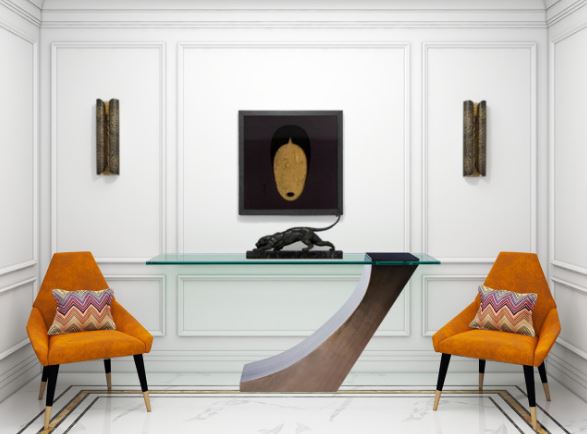SHERES "Clasp" Console Table Bronze