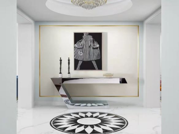 SHERES "Pisa" Console Stainless Steel