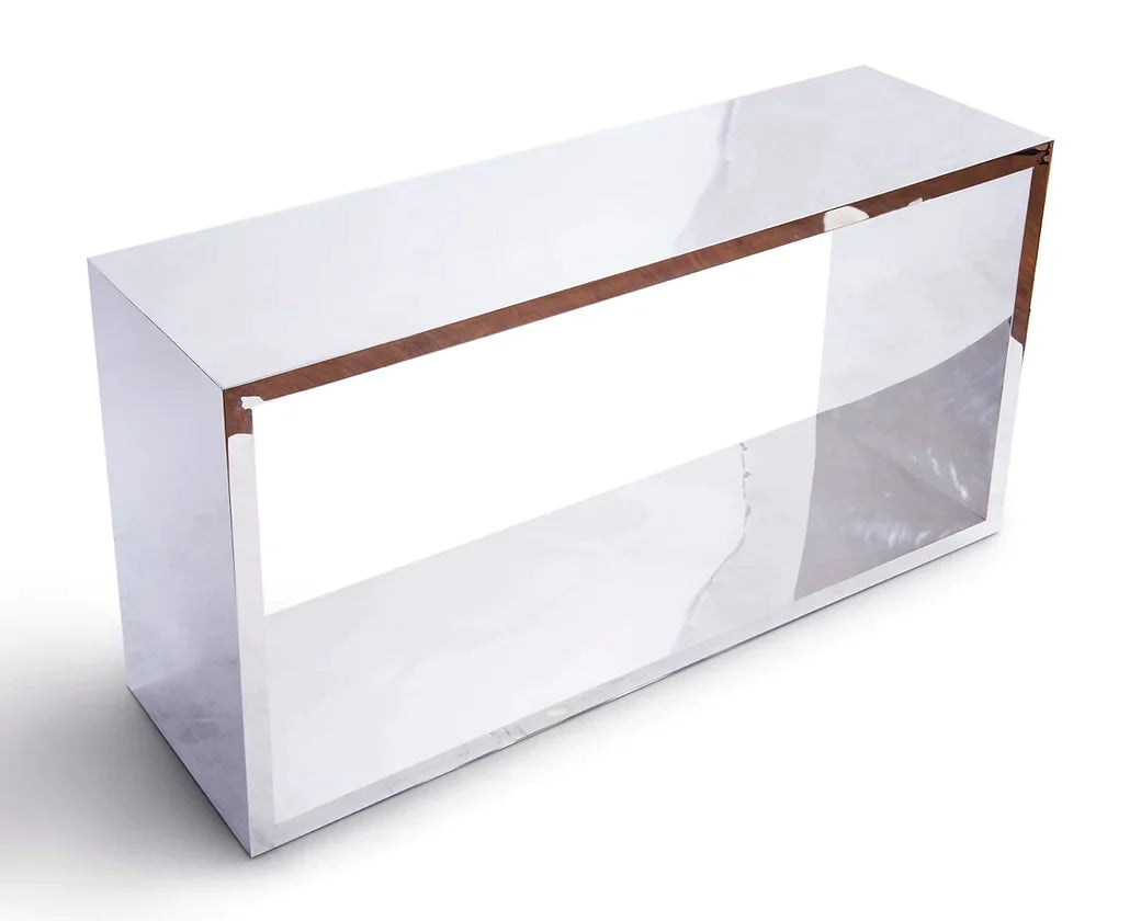 SHERES "Piero" Console Table Stainless Steel