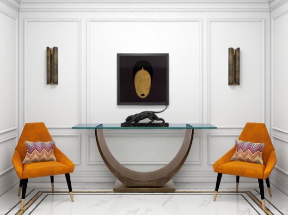 SHERES "Marseilles" Console Table Bronze