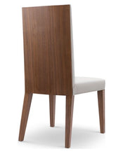 SHERES "Lauren" Dining Chair Walnut With Cream Leather